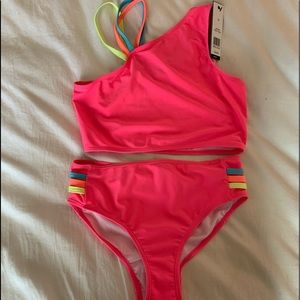 Kids Neon Two-Peice Swimsuit
